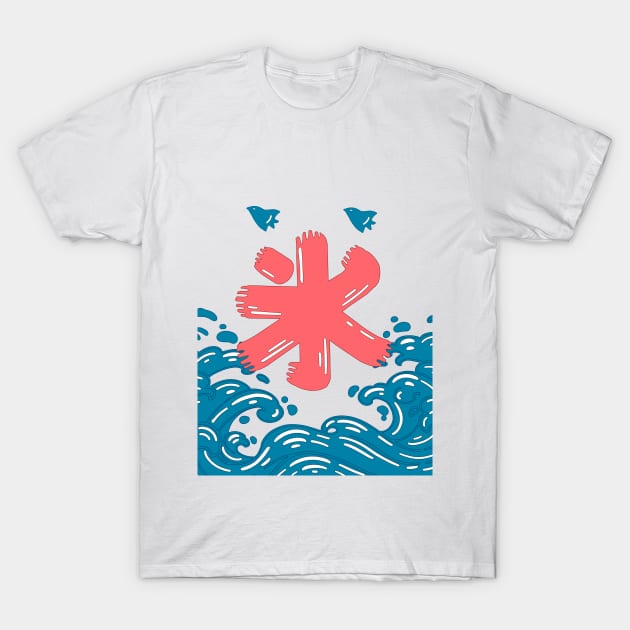 The Japanese ice  kanji sign T-Shirt by AnGo